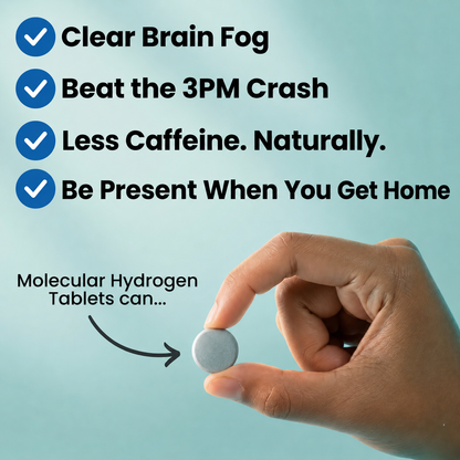 Molecular Hydrogen Tablets | End The 3PM Crash For Good
