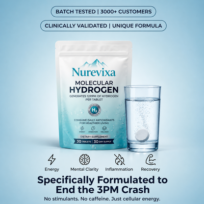 Molecular Hydrogen Tablets | End The 3PM Crash For Good