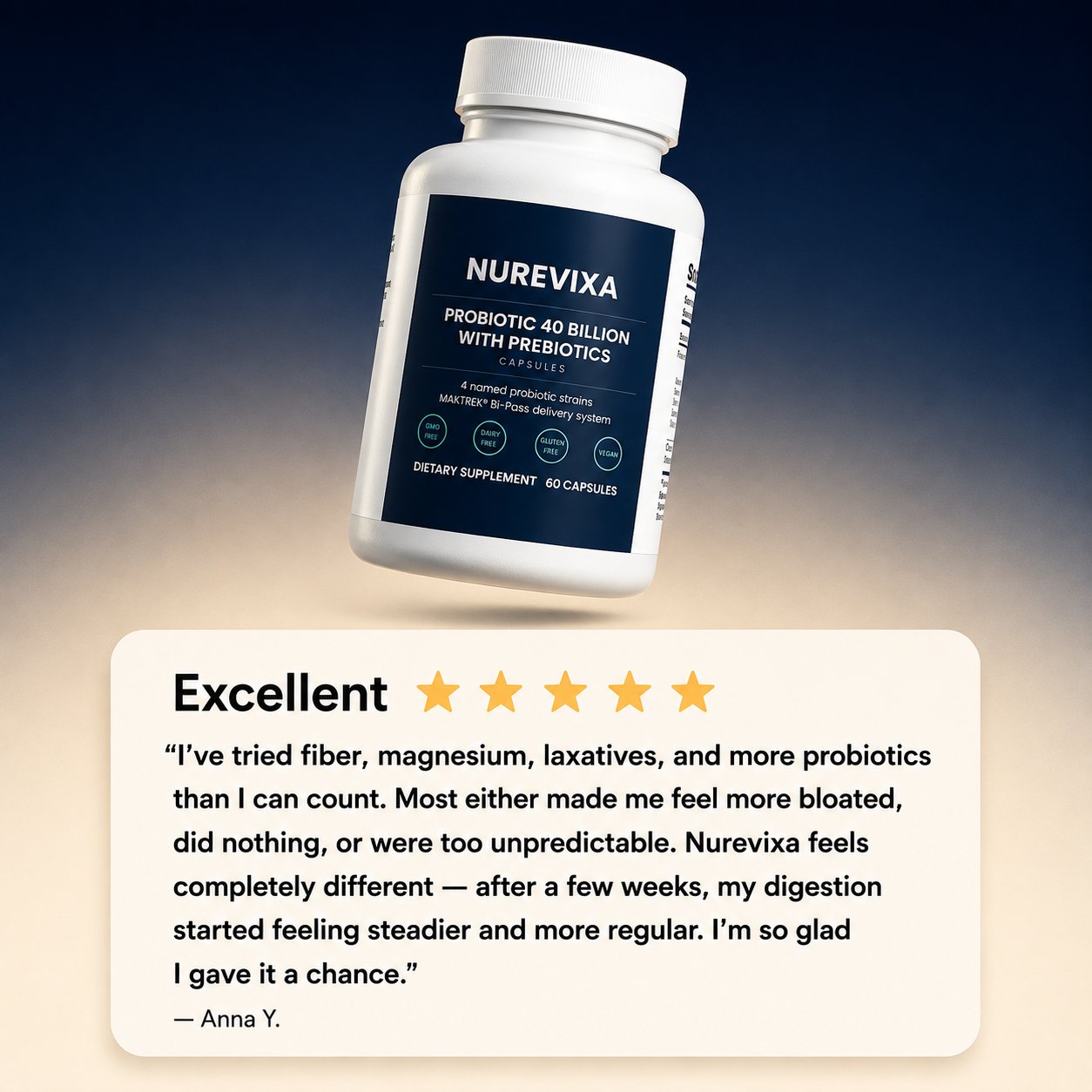 Probiotic 40 Billion with Prebiotics