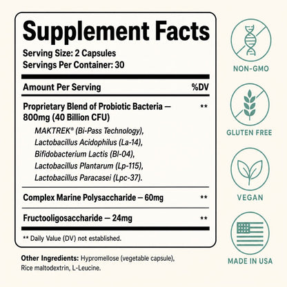 Probiotic 40 Billion with Prebiotics